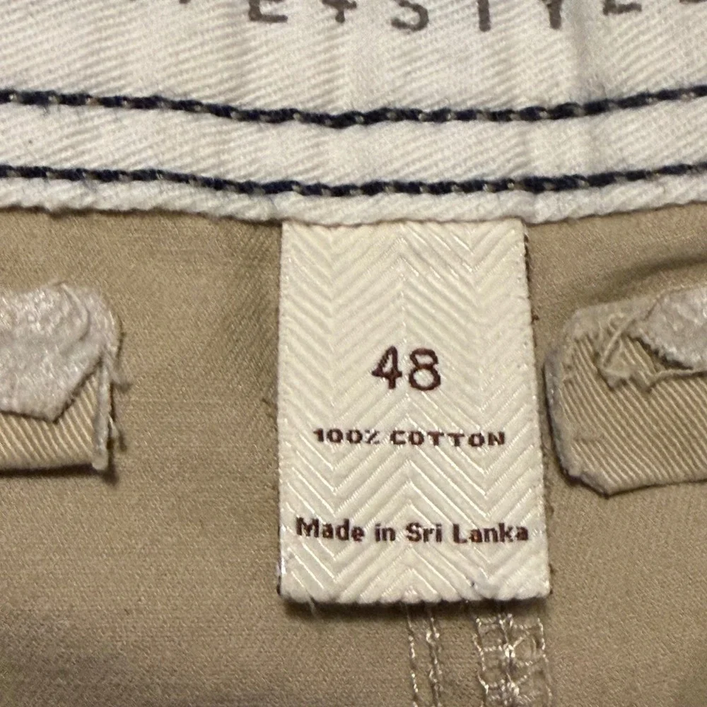Sonoma Cargo Shorts Mens 48 Tan 100% Cotton Twill Multi-Pocket Casual New
